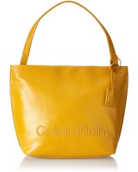 Calvin Klein Vrouwen Ck Set Ns Shopper Tote - Geel