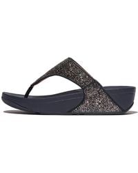 Fitflop - Lulu Multi-tonal Glitter Toe-post Sandals - Lyst