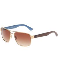 Ray-Ban - Rb3530 Metal Square Sunglasses - Lyst