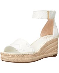 Franco Sarto - S Clemens Jute Wrapped Espadrille Wedge Heel Sandals - Lyst