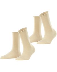 Esprit - Basic Pure 2-Pack W SO coton unies lot de 2 paires - Lyst