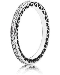 Pandora square and circle ring best sale