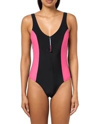 Tommy Hilfiger - Full Coverage Over The Shoulder One Piece - Lyst