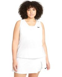 Nike - Court Victory Camiseta de tirantes de tenis Blanco - Lyst