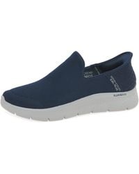 Skechers - Go Walk Flex 216330-Nvy Lace Up Shoe - Lyst