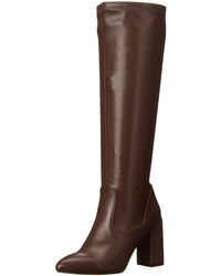 Franco Sarto - S Katherine Wide Calf Knee High Boot Dark Brown Faux Leather 5.5 M - Lyst