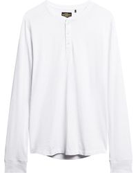 Superdry - Long Sleeve Jersey Henley Top T-shirt - Lyst