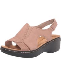 Clarks - Airabell Mid Wedge Sandal - Lyst