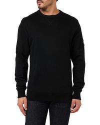 Calvin Klein - Abzeichen mit Rundhalsausschnitt Sweatshirts - Lyst