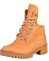 timberland courmayeur valley shearling saddle leather ankle boots