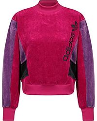adidas crew sweater rosa