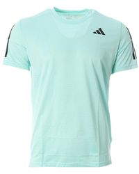 adidas - T-Shirt Turquoise Run Event Bleu M - Lyst