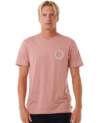 Rip Curl - Wettie Passage Icon Tee T-Shirt Top Mushroom - Lyst