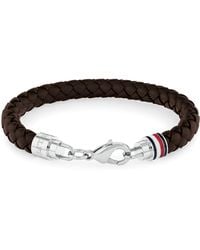 Tommy Hilfiger - Bracelet en cuir - Fermoir mousqueton - Élégant et simple - Style classique - Cadeau pour - Lyst