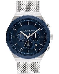Calvin Klein - Multi Zifferblatt Quarz Uhr für mit Silbernes Edelstahlarmband - 25200305 - Lyst