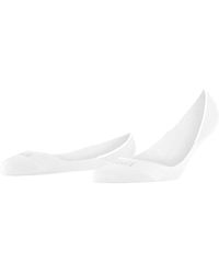 FALKE Step Cotton Invisible Ped Liner Sock, White, Us 8-9 (size: 39-40)
