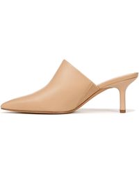 Vince - S Penelope Pointed Toe Mules Catalina Blush Beige Leather 7.5 M - Lyst