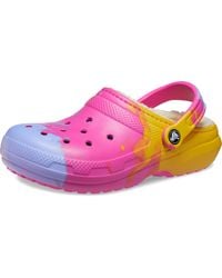 Crocs™ - Adult Classic Graphic Lined Clogs | Fuzzy Slippers - Lyst