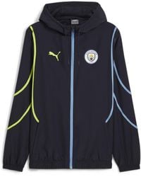 PUMA - S Chester City Pre Match Woven Jacket 2024 2025 Blue S - Lyst