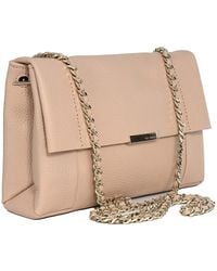 Ted Baker - Parson Leather Cross Body Shoulder Bag In Taupe - Lyst