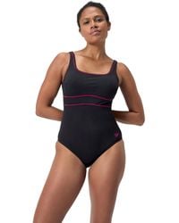 Speedo - Shaping Contour Swimsuit Swimming Costume Black Size 36 - Lyst