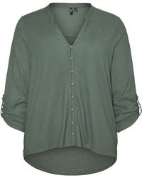 Vero Moda - Female Hemd VMSIE L/S Button TOP JRS CUR - Lyst