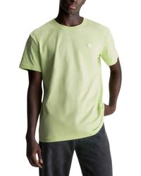 Calvin Klein - T-Shirt Kurzarm Ck Embro Badge Tee Rundhalsausschnitt - Lyst