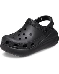 Crocs™ - Classic Platform Lined Clog Black Size 9 Uk - Lyst