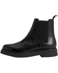 Tommy Hilfiger - Mid Boot Stiefel Chelsea Flat Stiefeletten - Lyst