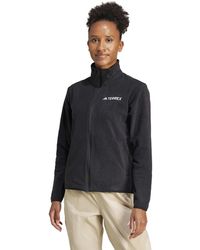 adidas - Mujer Terrex Multi Essentials Full Zip Fleece Jacket - Lyst