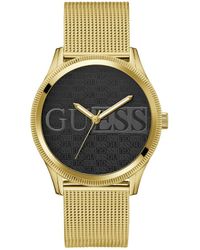 Guess - Uhr Armbanduhr Reputation GW0710G2 Edelstahl Gold - Lyst