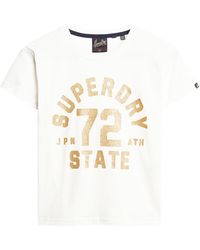 Superdry - College Scripted Graphic Tee T-shirt - Lyst