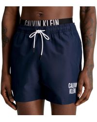 Calvin Klein - Pantaloncino da Bagno Uomo Medium Double WB Lungo - Lyst