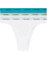Calvin Klein - Pack Of 3 Brazilian Briefs With Lace - Lyst