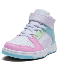 PUMA - Rebound Layup Mid Hook And Loop Sneakers - Lyst