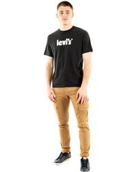 Levi's - Relaxed Fit Tee Poster Logo Caviar G T Shirt - Lyst