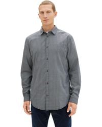 Tom Tailor - Regular Fit Hemd mit Muster aus Baumwolle - Lyst
