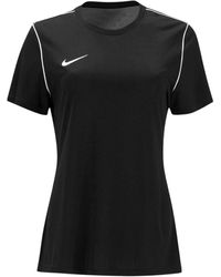 Nike - Bv6897-010 T-shirt Dri-fit Park 20 T-shirt Black/white Size M - Lyst