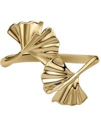 Emporio Armani - Gold-Ton Edelstahl Armband - Lyst