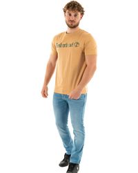 Timberland - Camo Linear Logo Short Sleeve Tee Unterhemd - Lyst
