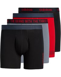 adidas - Core Cotton 4-pack Boxer Brief - Lyst