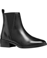 Geox - Camexia donna Stivaletti con tacco basso - D565EA000AAC9999 (Nero, Sistema Taglie Calzature EU, Adulto, Numero, Media, 35) - Lyst