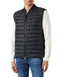 GANT - Light Padded Bomber Gilet Jacke - Lyst