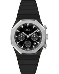Liu Jo - Liu Jo Yatch TLJ2378 Cronografo da uomo con cassa in resina nera e cinturino in silicone - Lyst