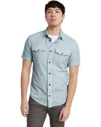 G-Star - G-star Marine Slim Shirt Shirts,blauw - Lyst