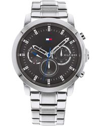Tommy Hilfiger - Multi Zifferblatt Quarz Uhr für mit Silbernes Edelstahlarmband - 1791794 - Lyst