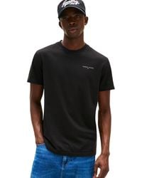 Tommy Hilfiger - T-Shirt Kurzarm Linear Chest Tee Slim Fit - Lyst