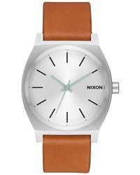 Nixon - S Analogue Quartz Watch With Leather Strap A045-2853-00 - Lyst