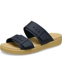 Crocs™ - Sandal,brooklyn Buckle Low,black/tan,9 Uk - Lyst