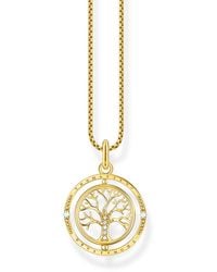 Thomas Sabo - Ke2148-414-14-l45v Tree Of Love Necklace Gold - Lyst